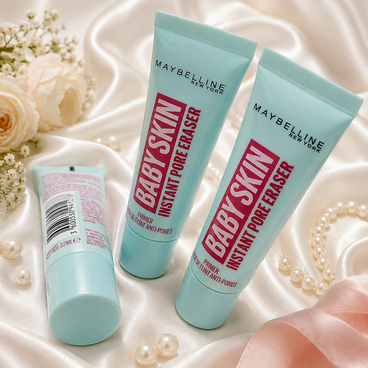 پرایمر صورت مدل Baby Skin Instant Pore Eraser حجم 22 میلی‌لیتر